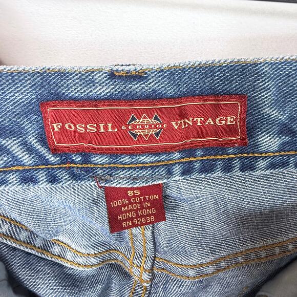 Fossil Genuine Vintage 100% Cotton Mid Rise Jeans 8S - Picture 7 of 8
